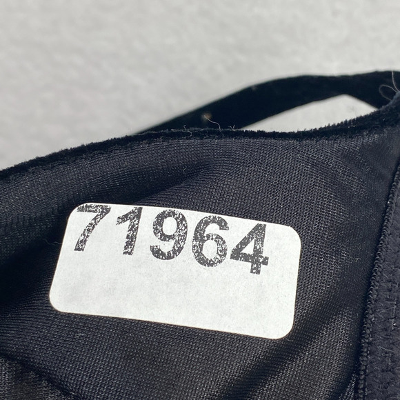 VICTORIAS SECRET Bra 36A Velvet Underwired Push Up Padded Adjustable Strap Black - Picture 10 of 10